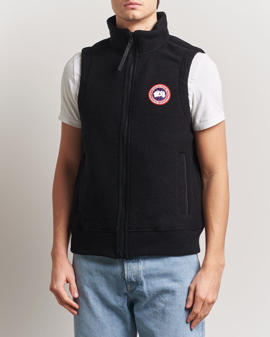 Men | Coats & Jackets | Canada Goose | Mersey Fleece Vest Black