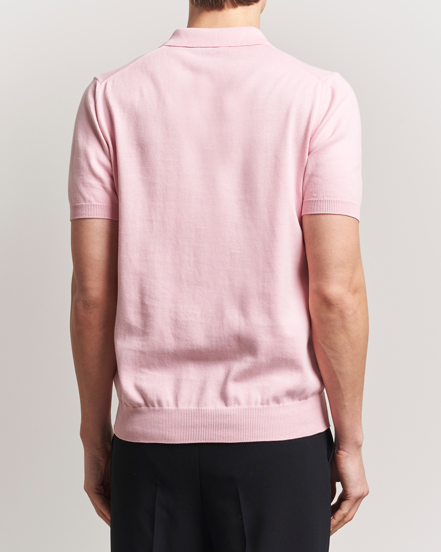 Men | Polo Shirts | Morgano | Supersoft Egyptian Cotton Polo Light Pink
