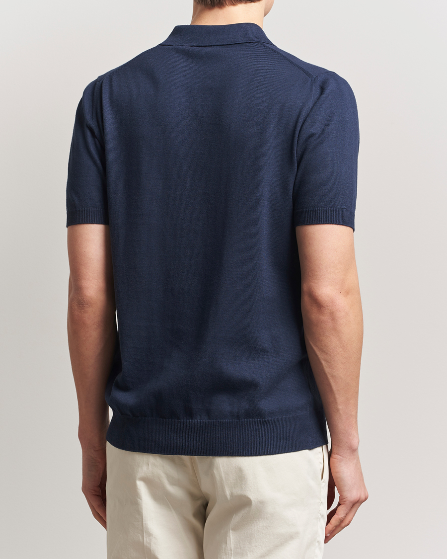 Men | Polo Shirts | Morgano | Supersoft Egyptian Cotton Polo Navy
