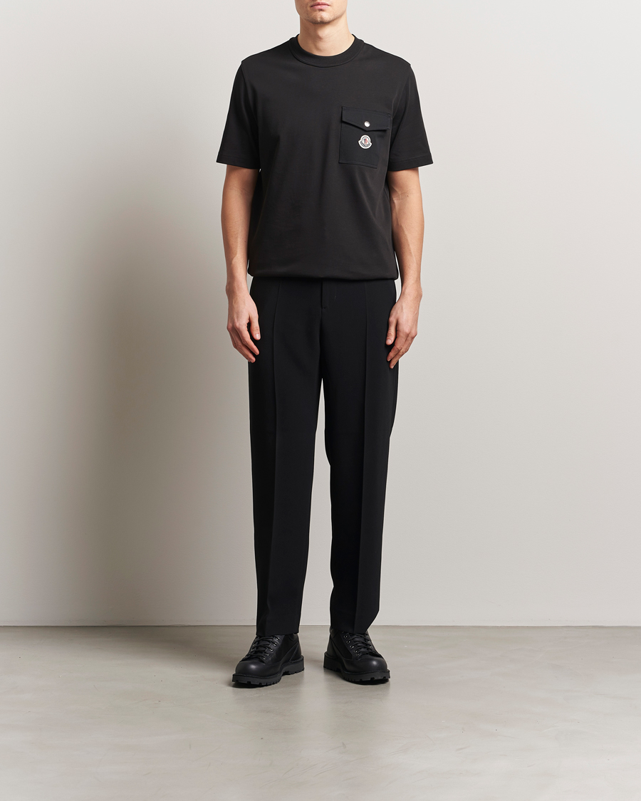 Moncler Chest Pocket T-Shirt Black at CareOfCarl.com