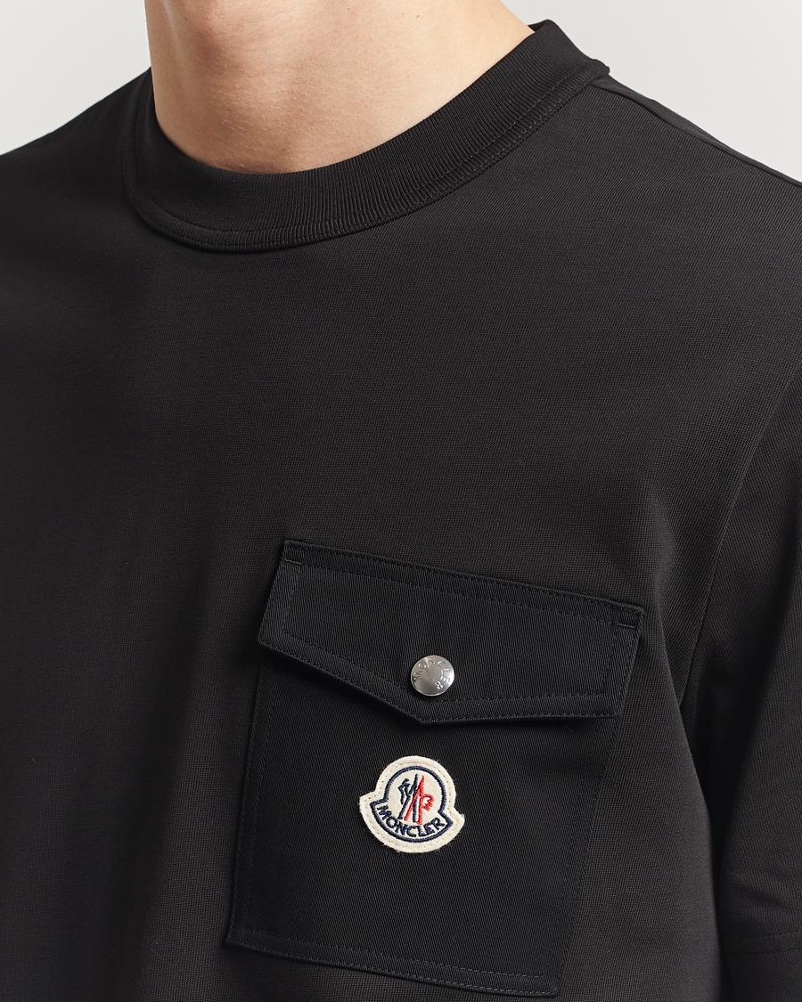 Moncler Chest Pocket T-Shirt Black at CareOfCarl.com