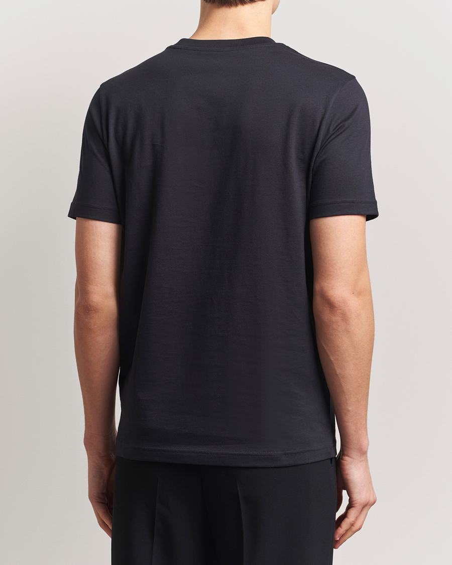 Moncler Embroidered Logo T-Shirt Navy at CareOfCarl.com