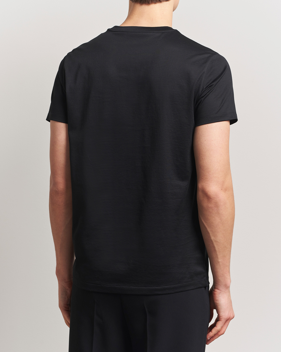 Men | T-Shirts | Moncler | Double Logo T-Shirt Black