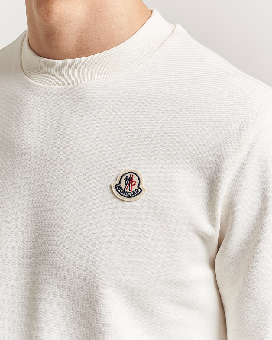 Men | Sweaters & Knitwear | Moncler | Lettering Logo Sweatshirt White
