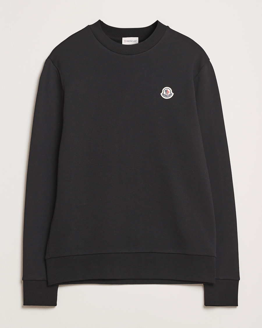 Men | Sweaters & Knitwear | Moncler | Lettering Logo Sweatshirt Black