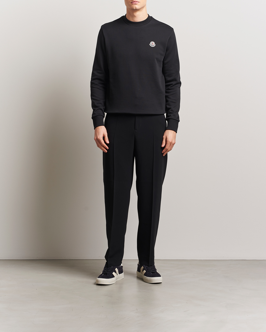 Men | Sweaters & Knitwear | Moncler | Lettering Logo Sweatshirt Black