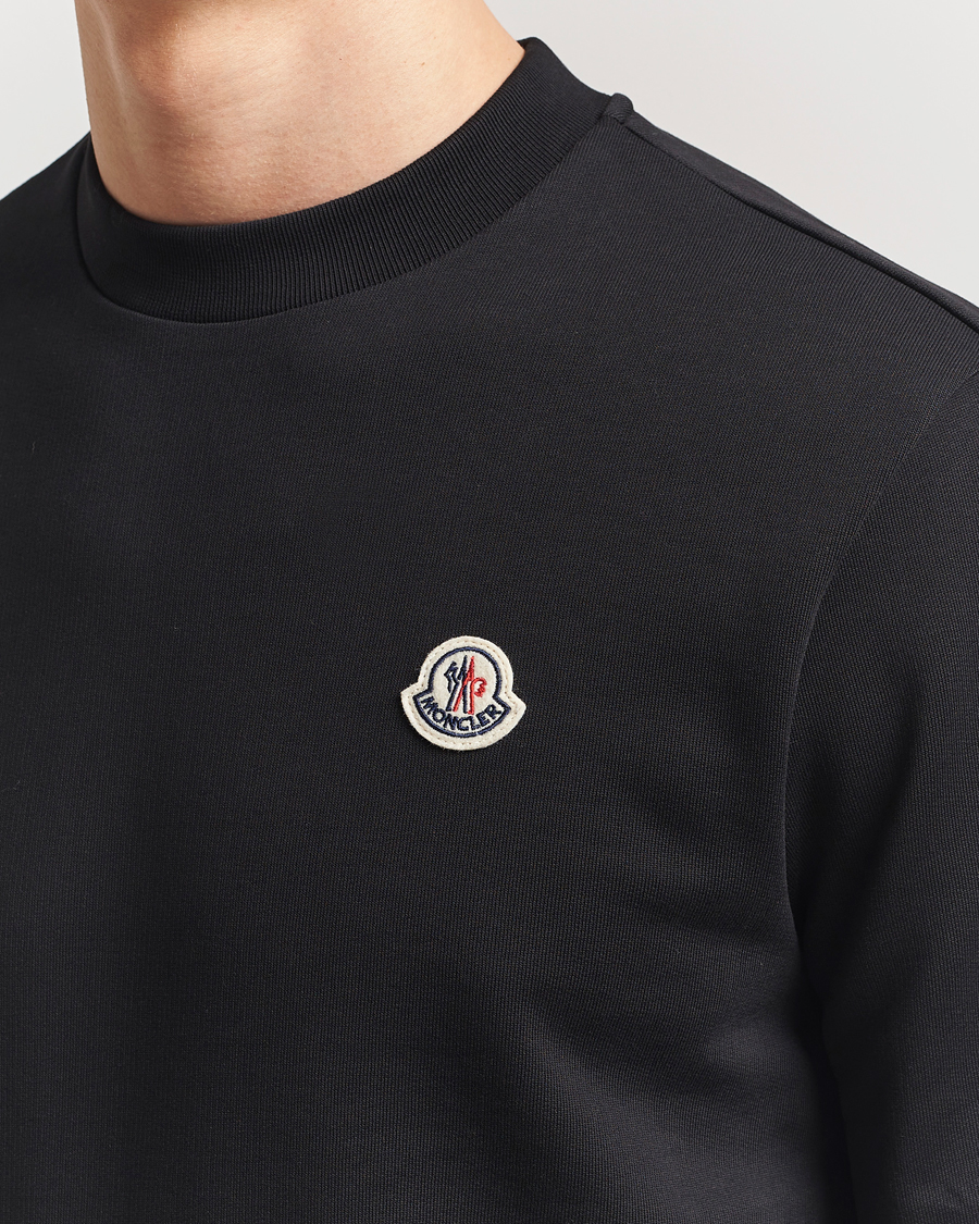 Men | Sweaters & Knitwear | Moncler | Lettering Logo Sweatshirt Black