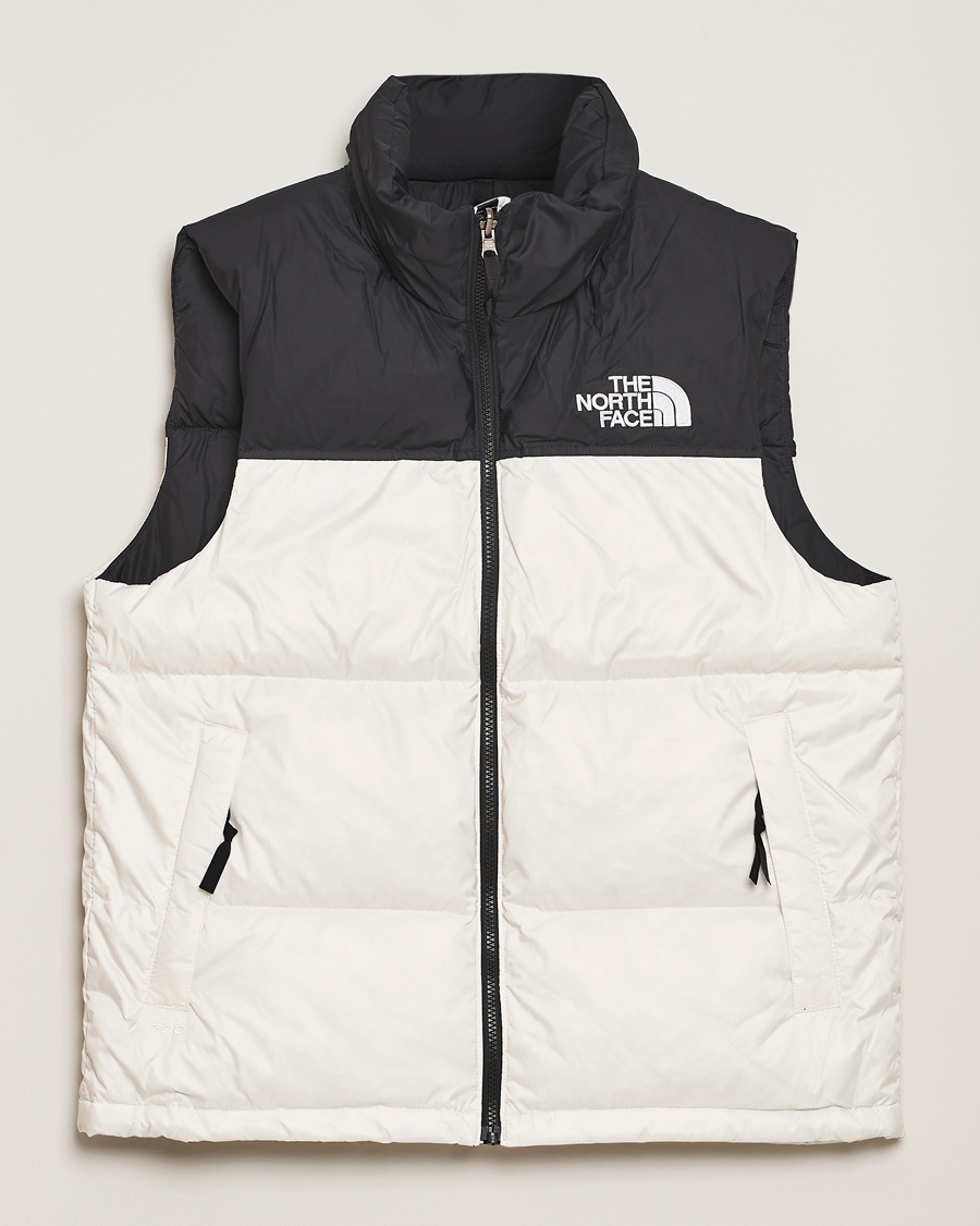 The North Face 1996 Retro Nuptse Vest White Dune/Black at