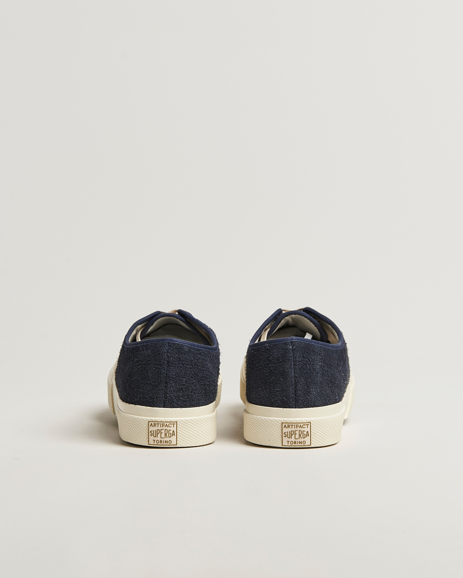 Men | Superga 2432 Works Hairy Suede Navy | Superga | 2432 Works Hairy Suede Navy