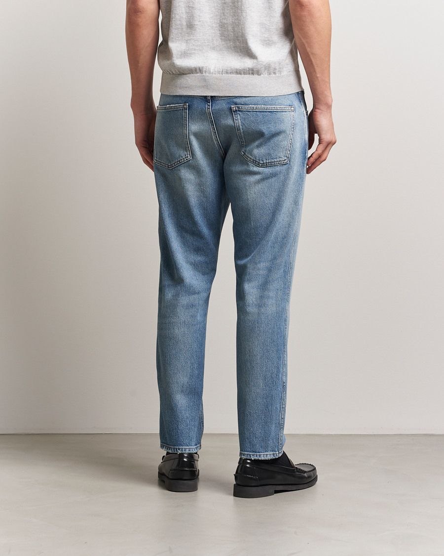 Men | Jeans | Lardini | Tapered Washed Jeans Blue
