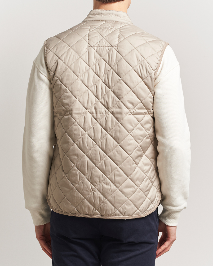 Men | Gilets | Morris | Teddy Quilted Vest Khaki