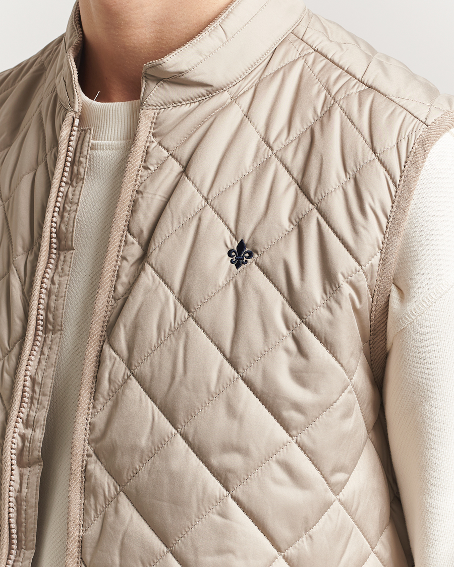 Men | Gilets | Morris | Teddy Quilted Vest Khaki