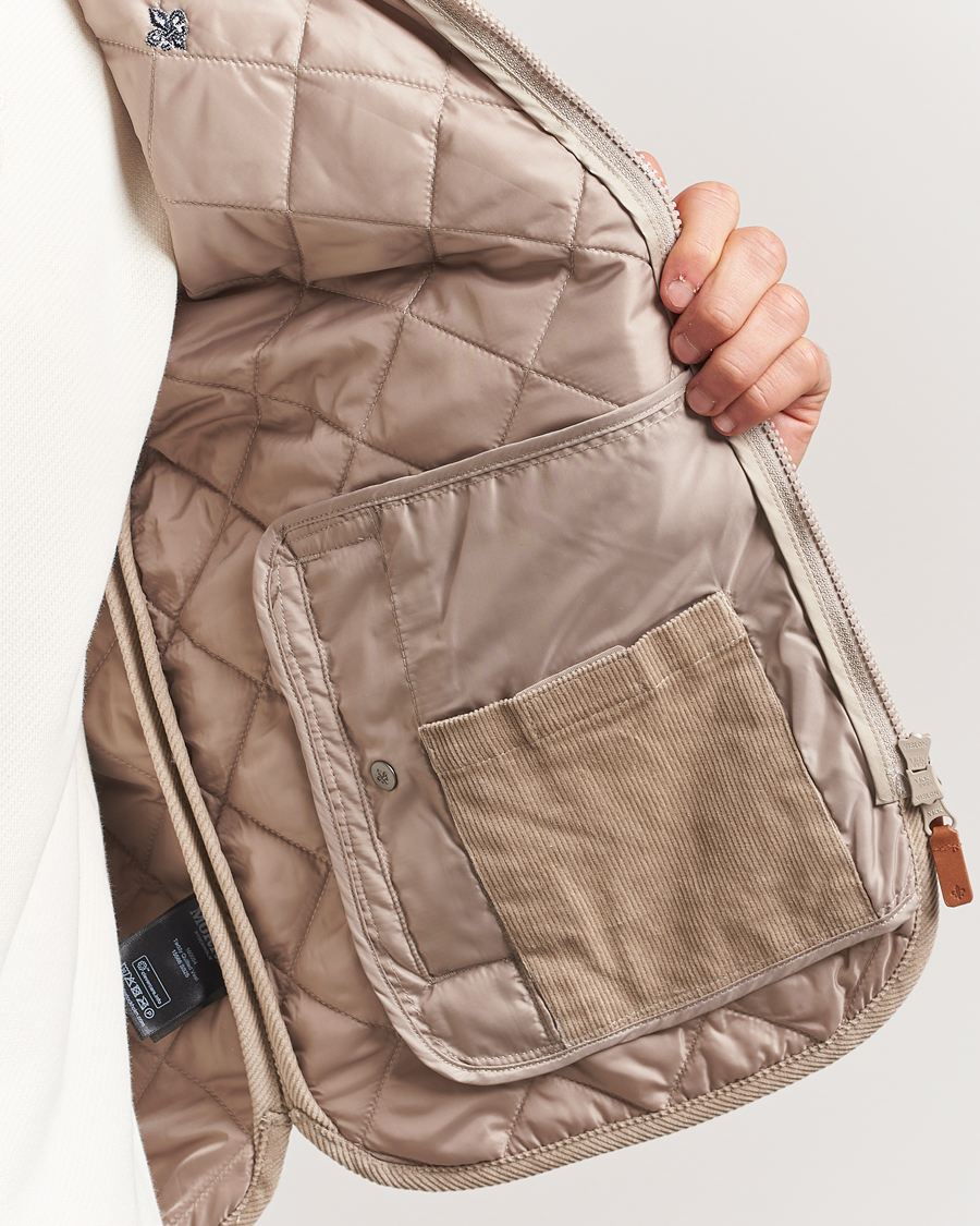 Men | Gilets | Morris | Teddy Quilted Vest Khaki