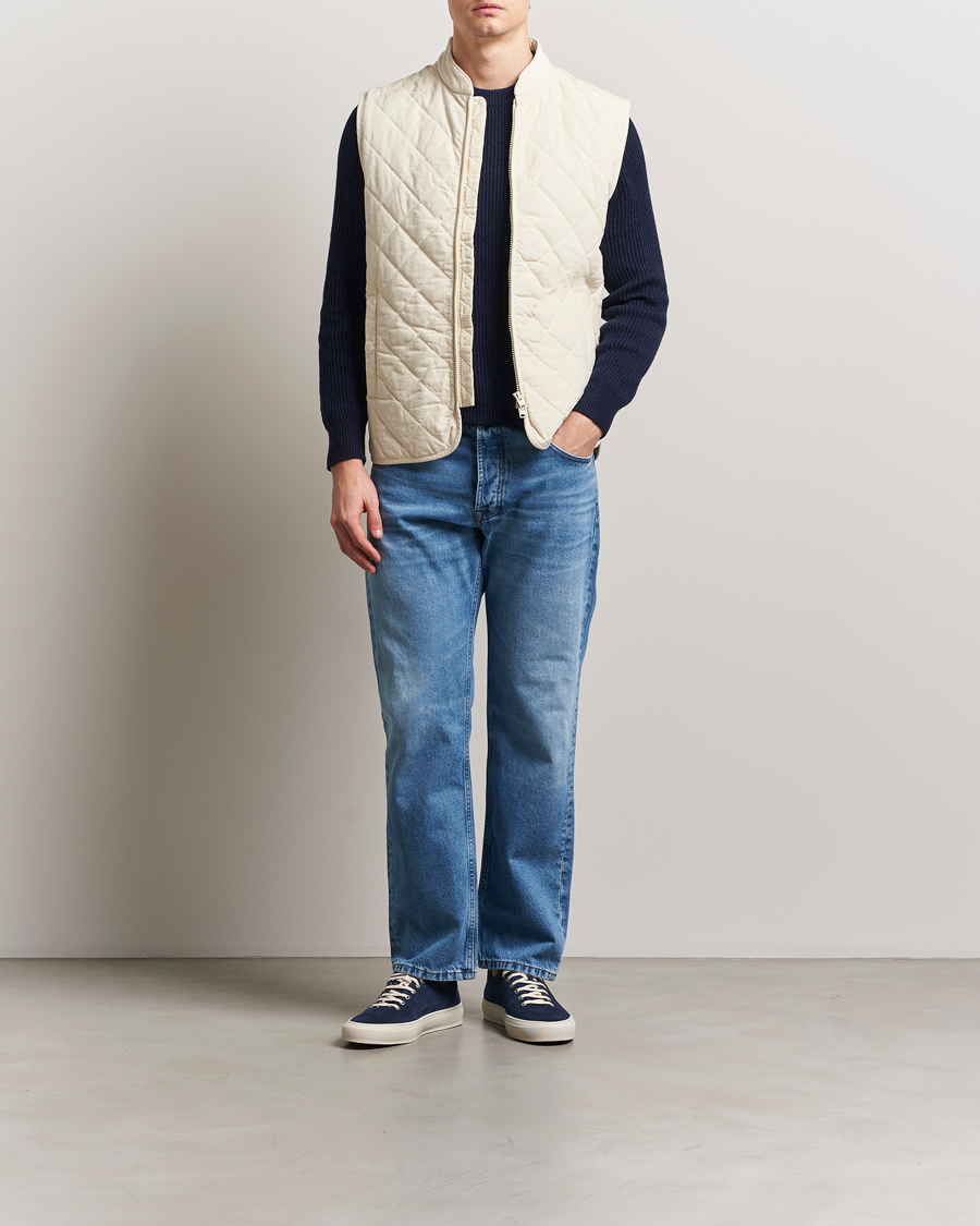 Men | Coats & Jackets | Morris | Teddy Quilted Cord Vest Khaki