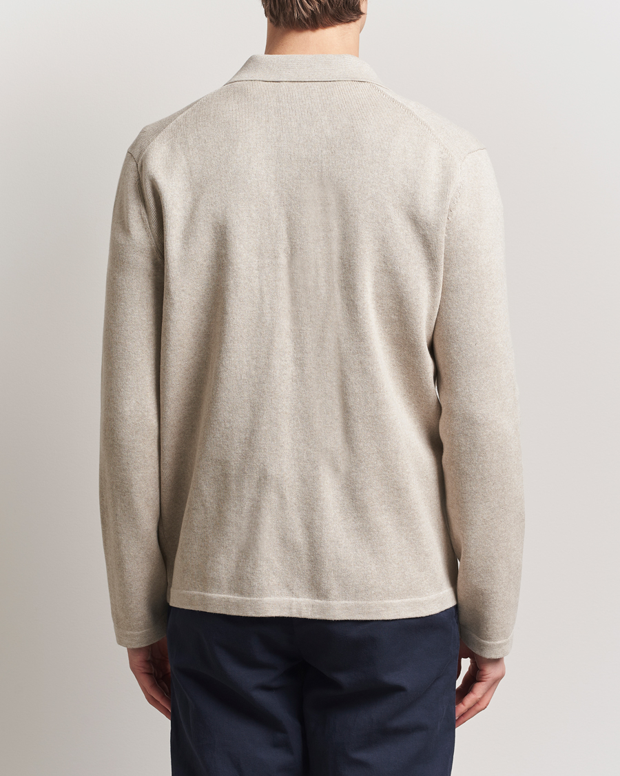 Men | Shirts | Morris | Jake Knitted Shirt Jacket Beige