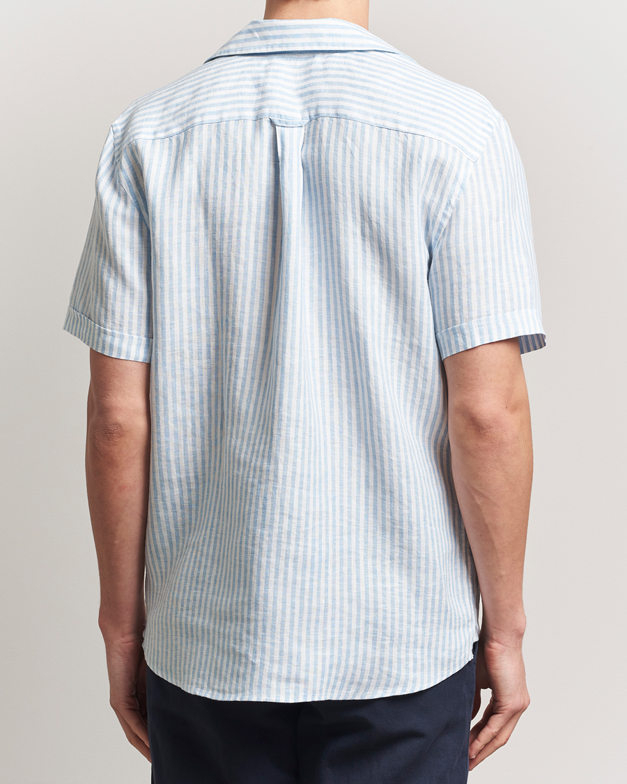 Men | Shirts | Morris | Resort Linen Shirt Blue