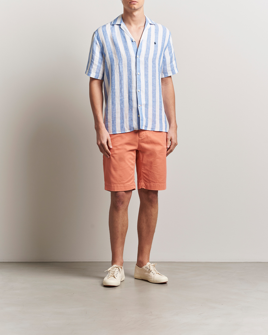 Men | Shirts | Morris | Resort Linen Shirt Blue
