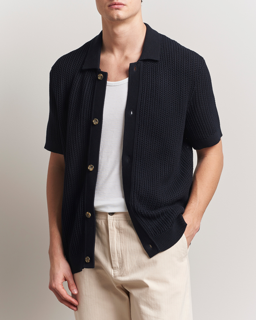 Men | Shirts | Morris | Connors Short Sleeve Shirt Old Blue