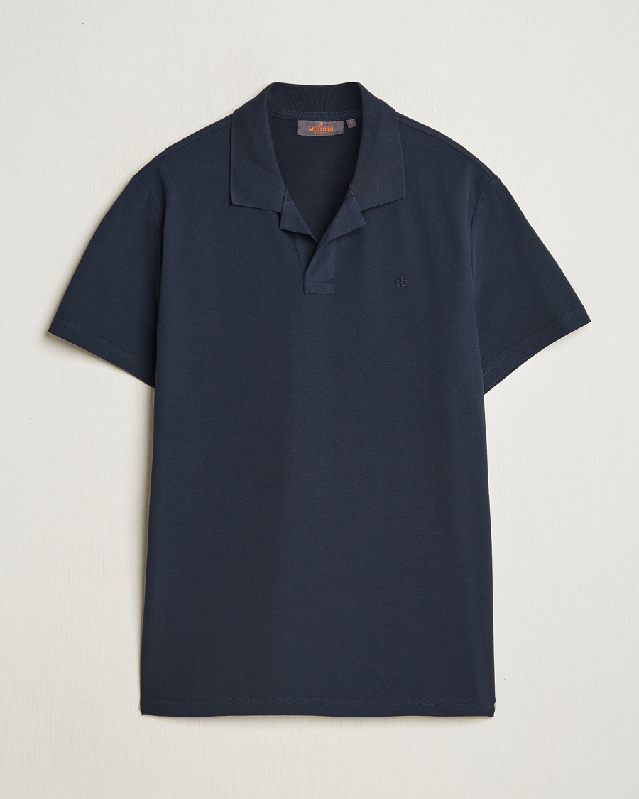 Men | Polo Shirts | Morris | Dylan Pique Shirt Old Blue
