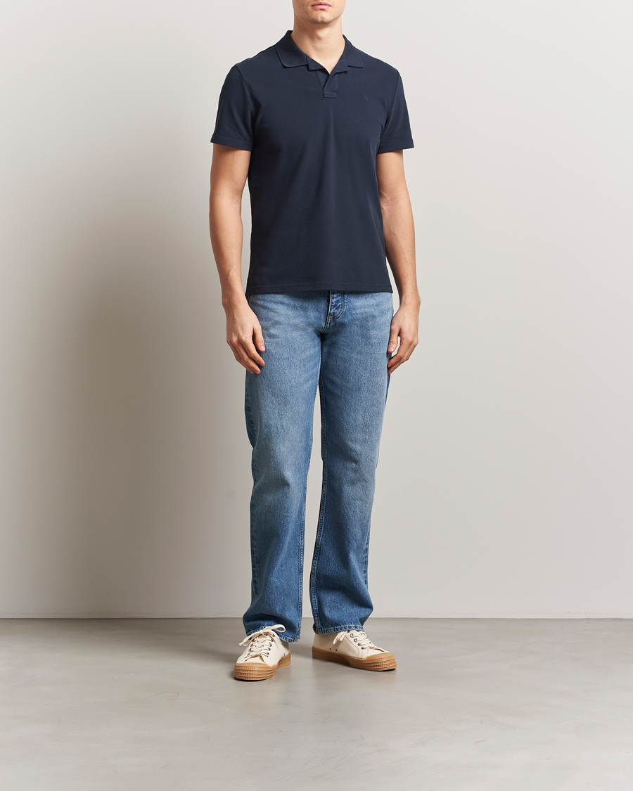 Men | Polo Shirts | Morris | Dylan Pique Shirt Old Blue