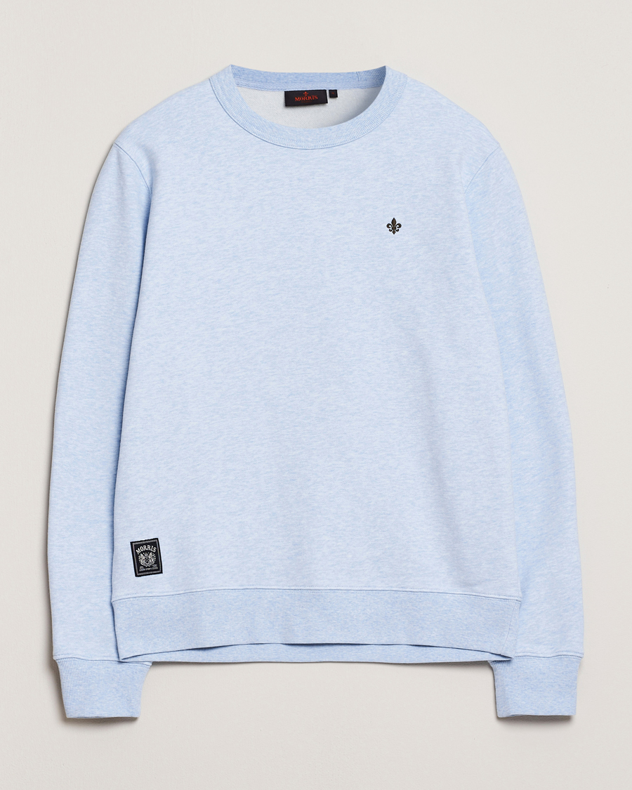 Men | Sweaters & Knitwear | Morris | Brandon Lily Sweatshirt Light Blue