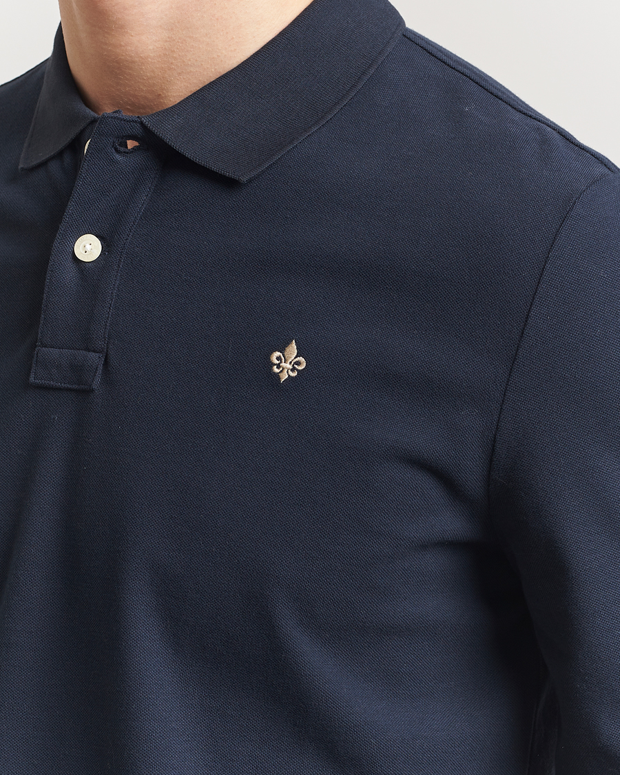 Men | Sweaters & Knitwear | Morris | Camden Long Sleeve Pique Dark Blue