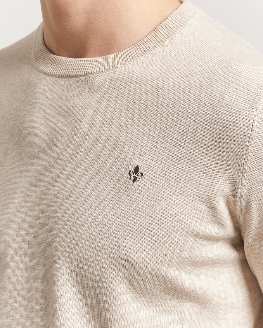 Men | Sweaters & Knitwear | Morris | Riley Cotton O-Neck Khaki