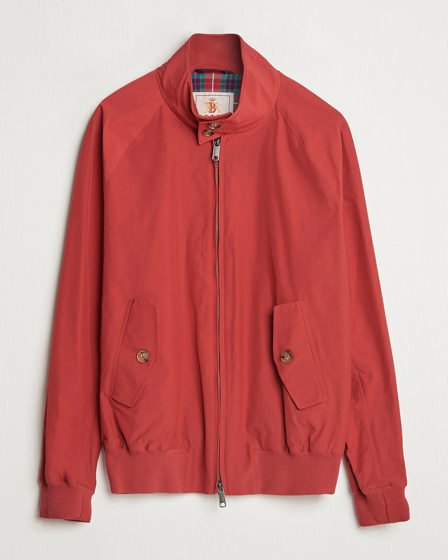 Baracuta G9 Original Harrington Jacket Dark Red at CareOfCarl.com