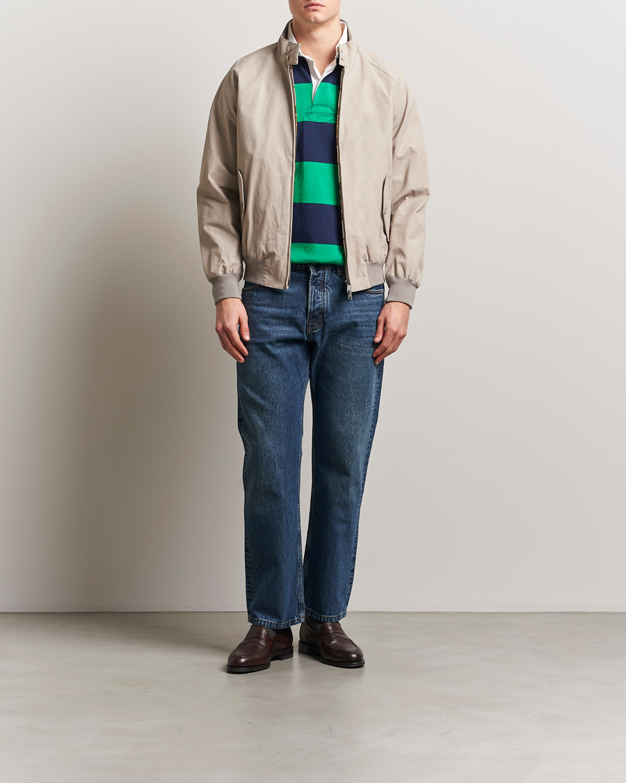 Baracuta Tent Cloth Coated Cotton/Linen G9 Jacket Beige at