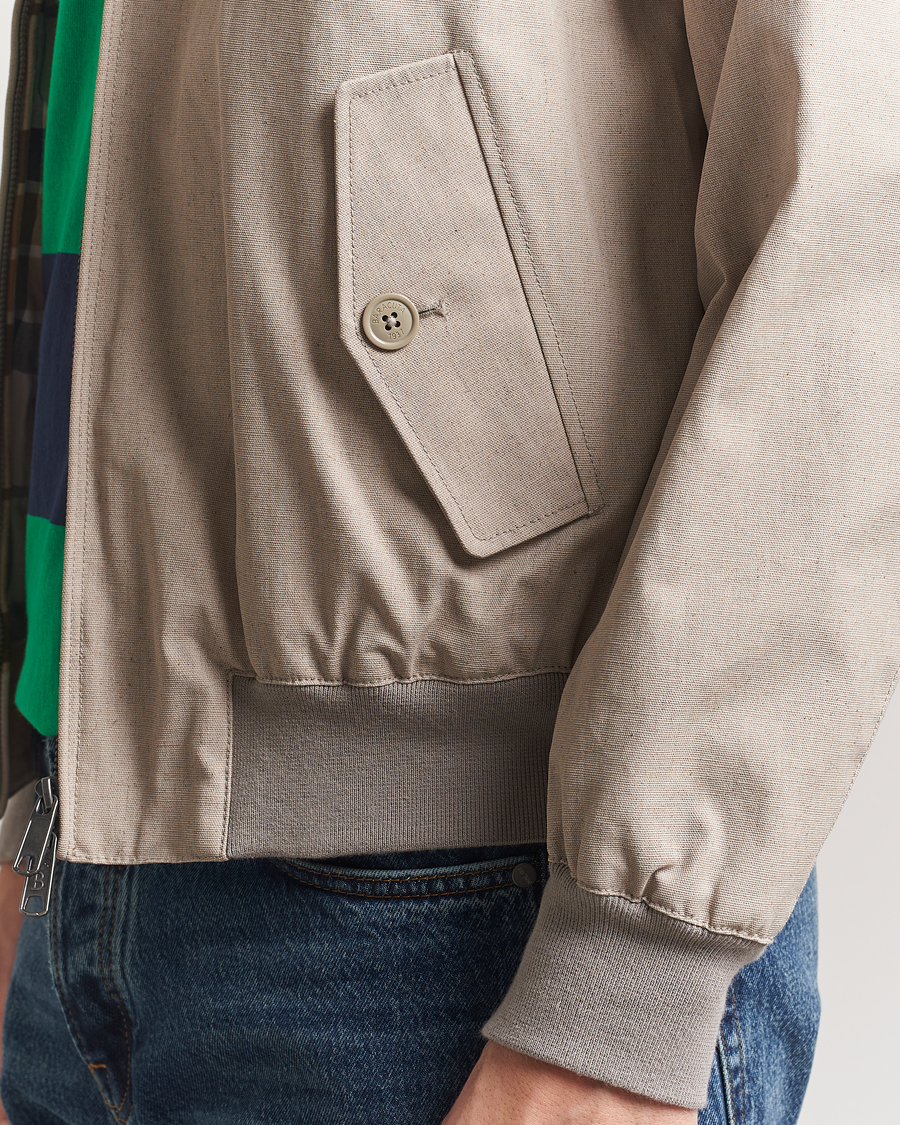 Baracuta Tent Cloth Coated Cotton/Linen G9 Jacket Beige at