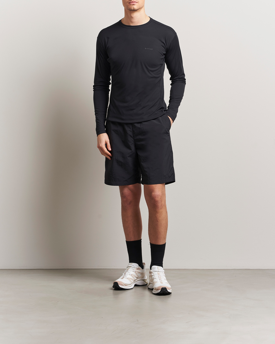 Men | T-Shirts | Snow Peak | Power Dry Long Sleeve T-Shirt Black