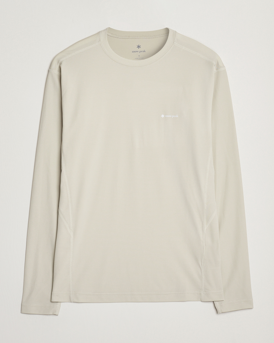 Men | T-Shirts | Snow Peak | Power Dry Long Sleeve T-Shirt Ivory