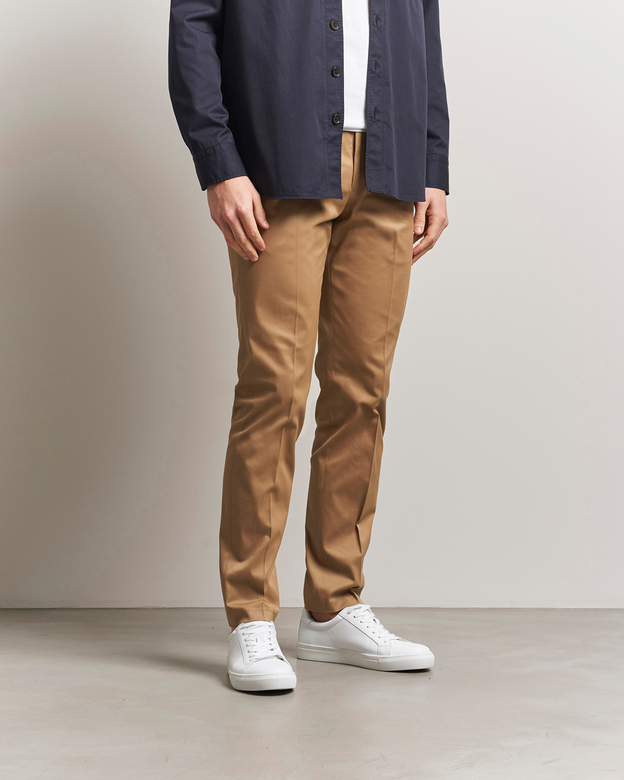 Men | Trousers | Tiger of Sweden | Tenuta Cotton Chinos Beige