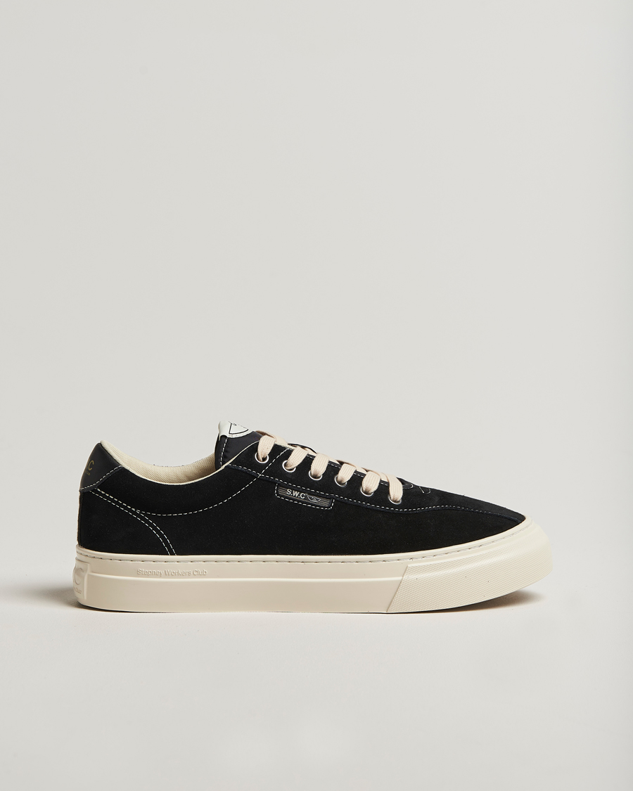 Men | Sneakers | Stepney Workers Club | Dellow 02 Cupsole Suede Sneaker Black