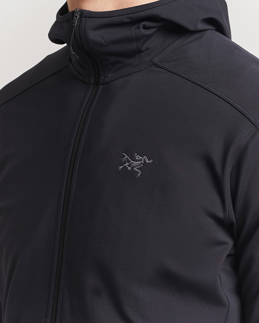 Arc'teryx Kyanite Lightweight Full Zip Hoodie Black at CareOfCarl.com