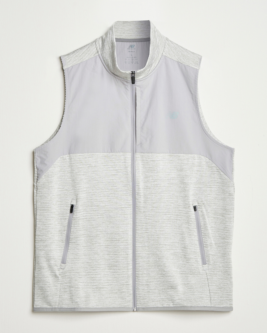 Men | Sweaters & Knitwear | New Balance Running | New Balance Heat Grid Vest Grey