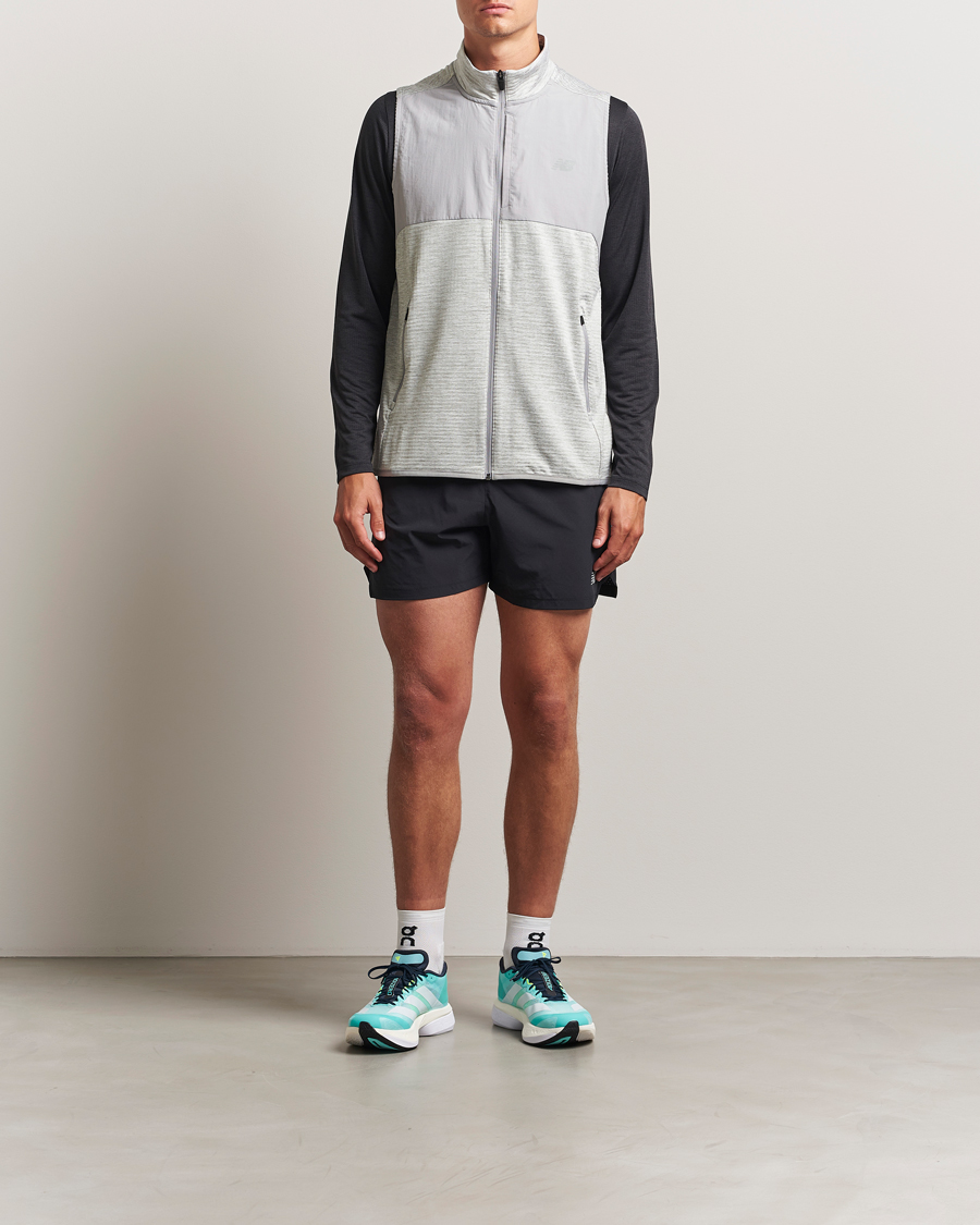 Men | Sweaters & Knitwear | New Balance Running | New Balance Heat Grid Vest Grey