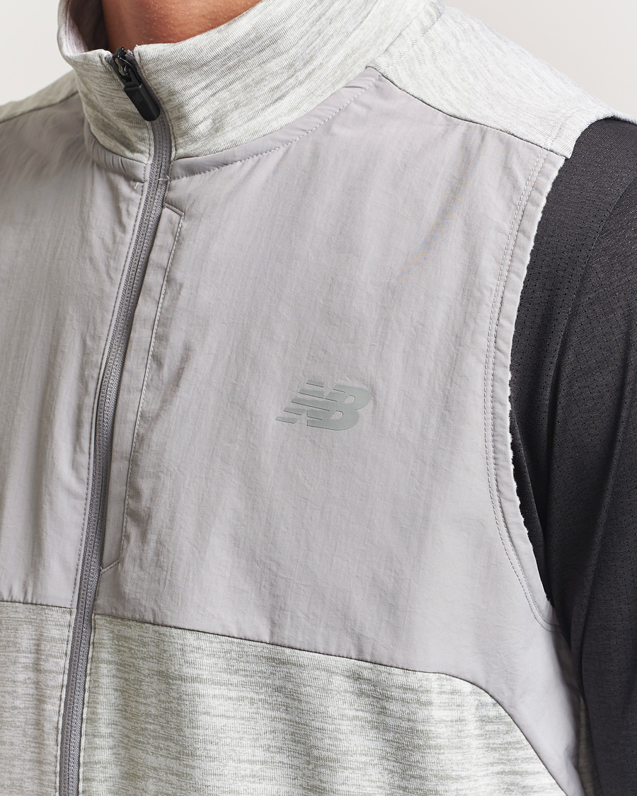 Men | Sweaters & Knitwear | New Balance Running | New Balance Heat Grid Vest Grey