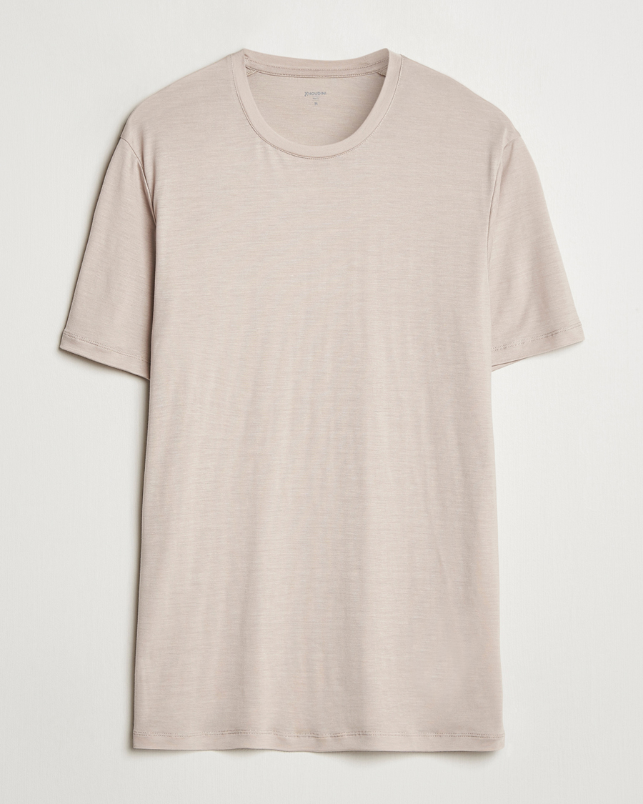 Men | T-Shirts | Houdini | Tree Tencel T-Shirt Sandstorm