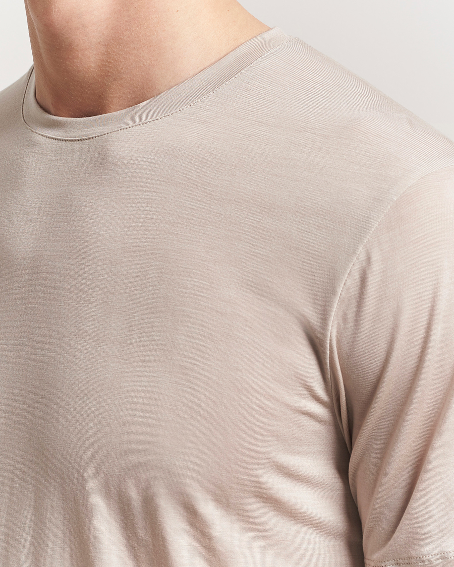 Men | T-Shirts | Houdini | Tree Tencel T-Shirt Sandstorm