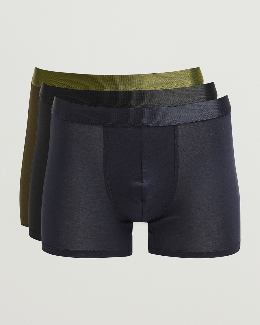 Men | Underwear & Socks | CDLP | 3-Pack Boxer Briefs Black/Navy/Olive