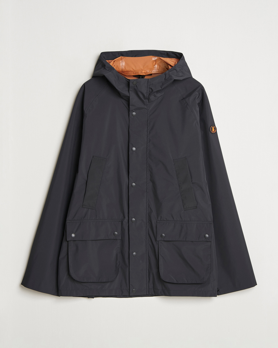 Men | Coats & Jackets | Save The Duck | Ghibli Wind/Water Resistant Hooded Jacket Black