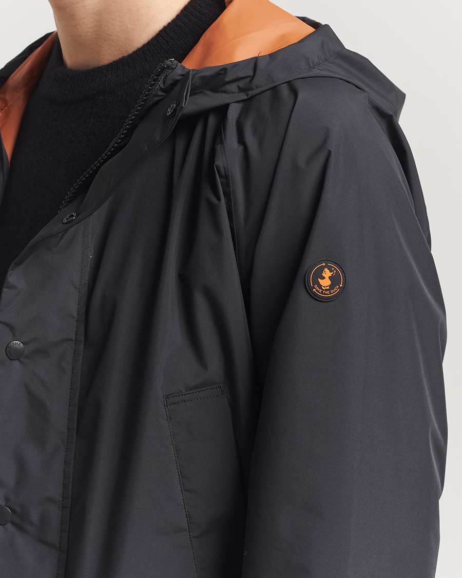 Men | Coats & Jackets | Save The Duck | Ghibli Wind/Water Resistant Hooded Jacket Black