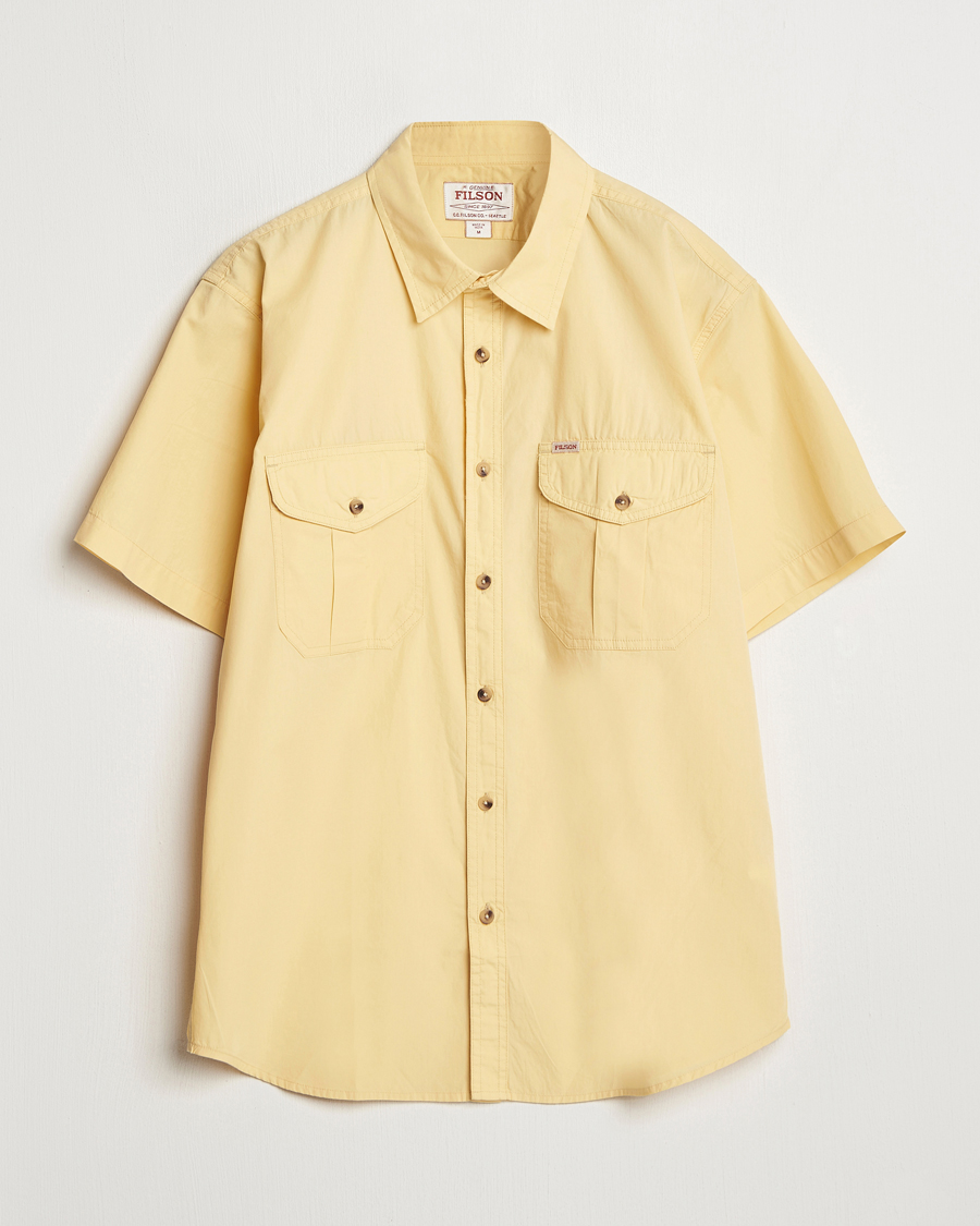 Men | Shirts | Filson | Washed Short Sleeve Shirt Straw