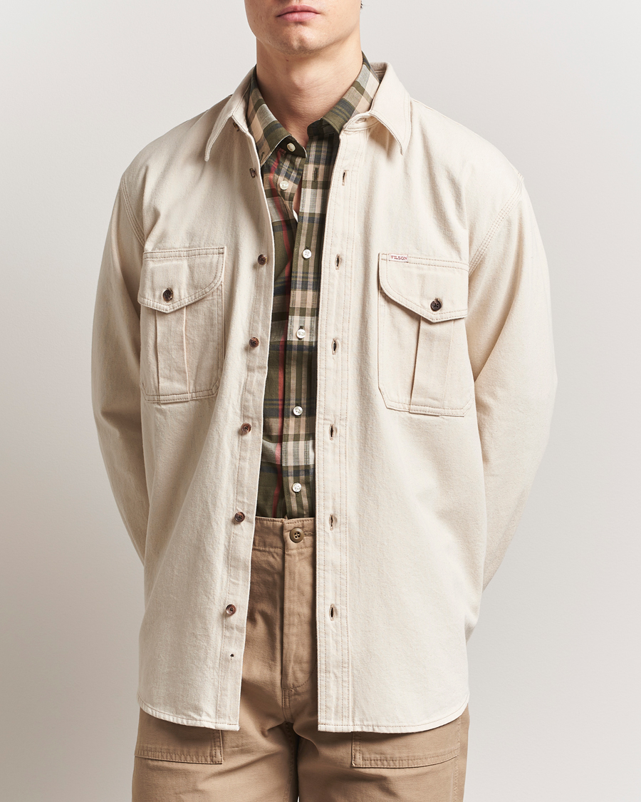 Men | Shirts | Filson | Denim Guide Shirt Natural Seed