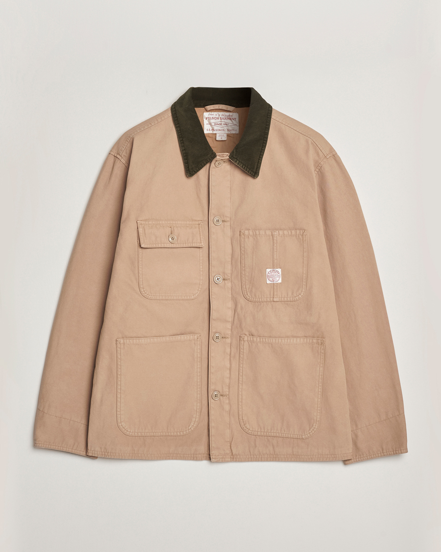 Men | Coats & Jackets | Filson | Chore Coat Grey Khaki