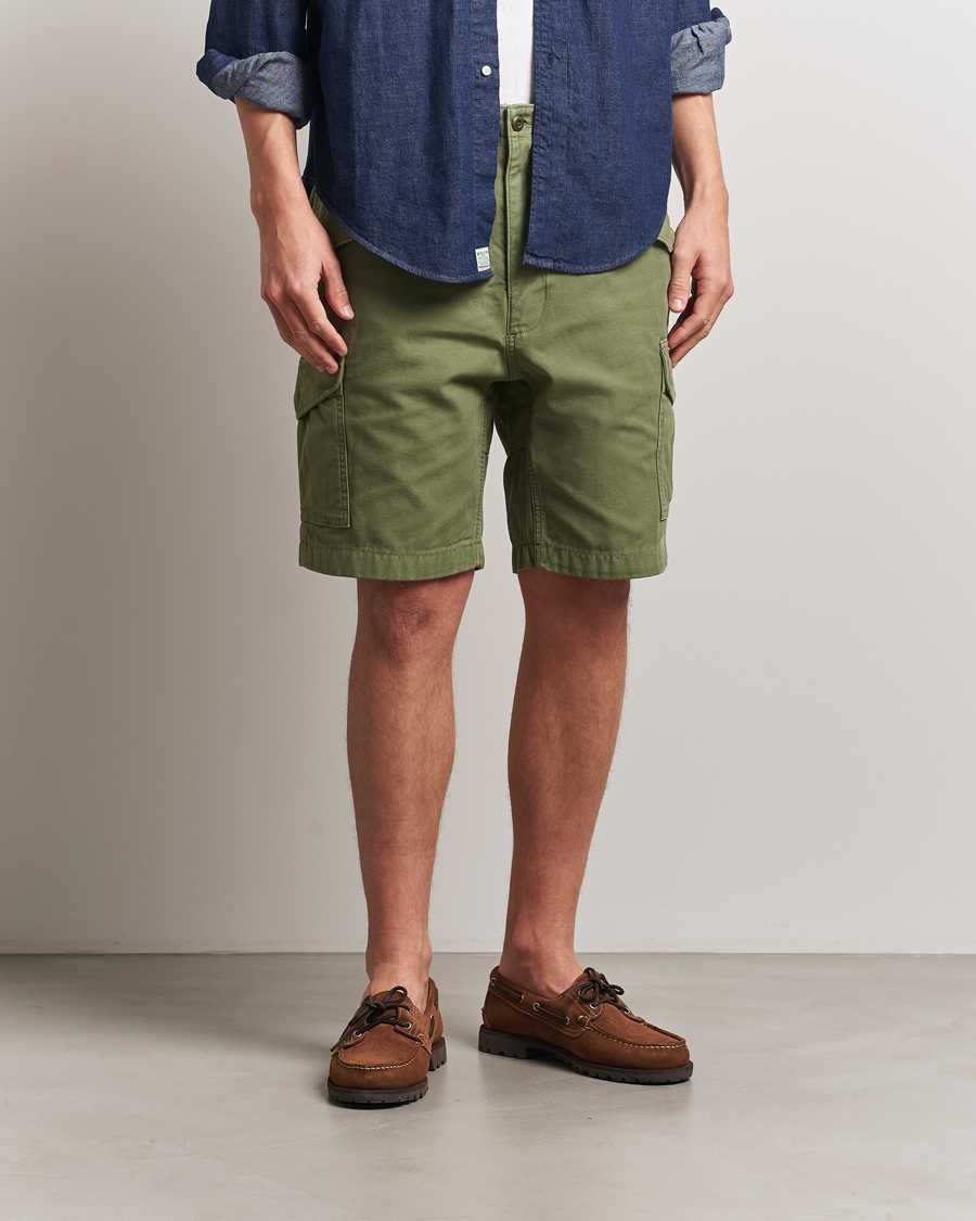 Men | Shorts | Filson | Field Cargo Shorts Washed Green