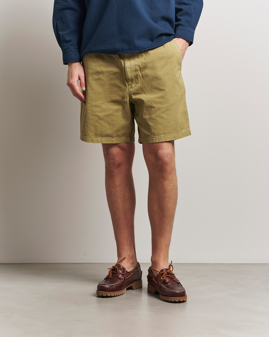 Filson Oakville Canvas Shorts Slate Olive at CareOfCarl.com