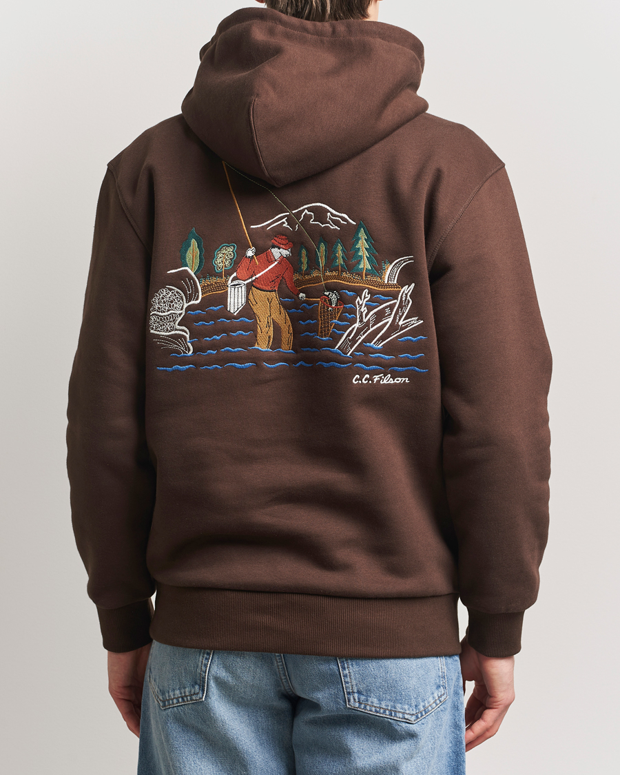 Men | Sweaters & Knitwear | Filson | Prospector Hoodie Dark Brown