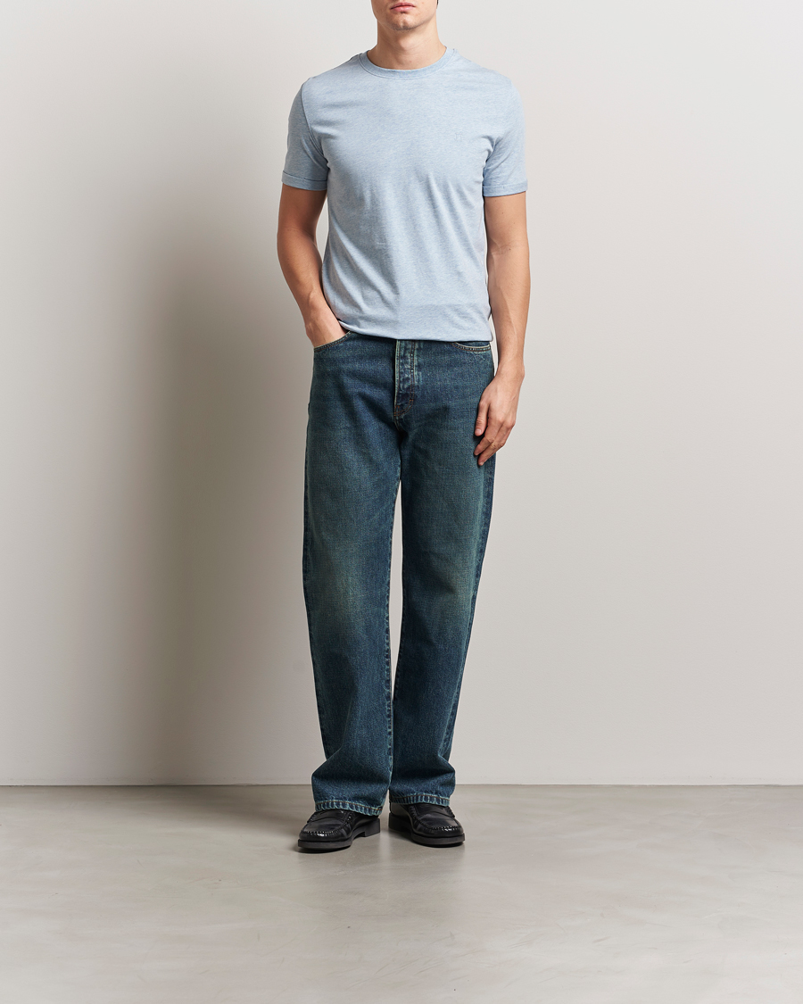 Men | T-Shirts | LES DEUX | Nørregaard Tonal T-Shirt Xenon Blue Melange